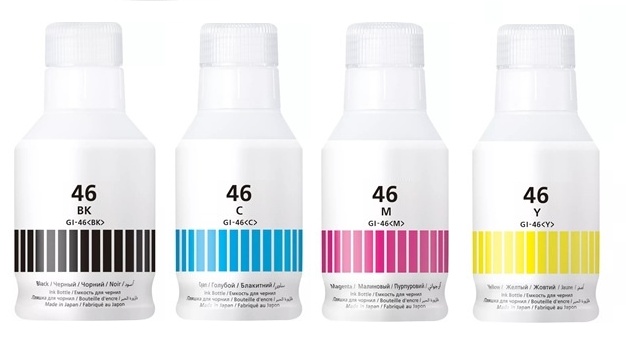 Compatible Canon GI-46 Full Set of Ink Bottles (Black/Cyan/Magenta/Yellow)